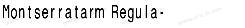 Montserratarm Regula字体转换